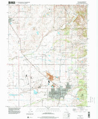 Lincoln 1992 topographic map thumbnail