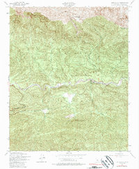 Lion Canyon 1943 topographic map thumbnail