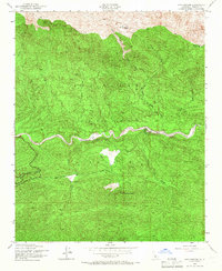Lion Canyon 1943 topographic map thumbnail