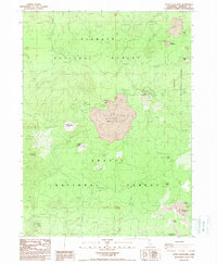 Little Glass Mountain 1988 topographic map thumbnail
