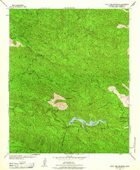 Little Pine Mountain 1942 topographic map thumbnail