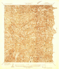 Little Tujunga 1934 topographic map thumbnail