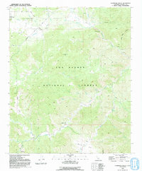 Lockwood Valley 1991 topographic map thumbnail