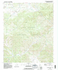 Lockwood Valley 1991 topographic map preview