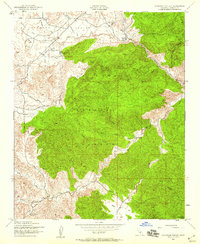 Lockwood Valley 1943 topographic map preview