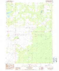 Lone Pine Butte 1988 topographic map thumbnail