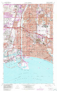 Long Beach 1964 topographic map thumbnail