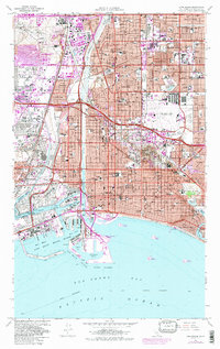 Long Beach 1964 topographic map thumbnail