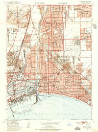 Long Beach 1949 topographic map thumbnail