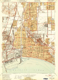 Long Beach 1949 topographic map thumbnail