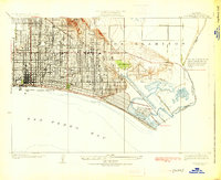 Long Beach 1925 topographic map thumbnail