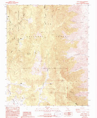 Long Canyon 1987 topographic map thumbnail