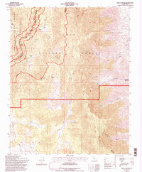 Long Canyon 1994 topographic map thumbnail