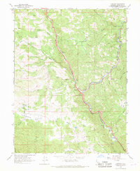 Longvale 1966 topographic map thumbnail
