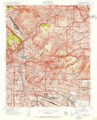 Los Angeles 1953 topographic map thumbnail