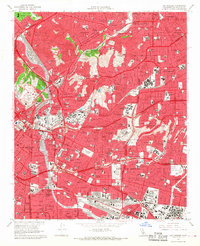 Los Angeles 1966 topographic map thumbnail