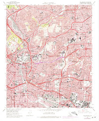 Los Angeles 1966 topographic map thumbnail