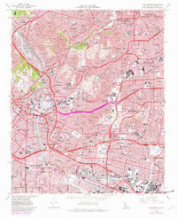 Los Angeles 1966 topographic map thumbnail