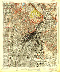 Los Angeles 1928 topographic map thumbnail