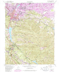 Los Gatos 1953 topographic map thumbnail
