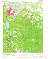 Los Gatos 1953 topographic map thumbnail