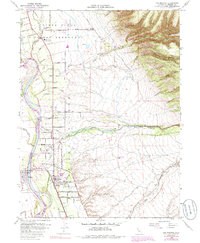 Los Molinos 1952 topographic map thumbnail