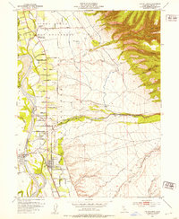 Los Molinos 1952 topographic map thumbnail