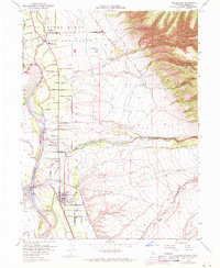 Los Molinos 1952 topographic map thumbnail