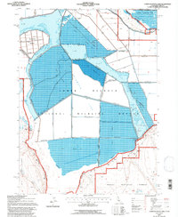 Lower Klamath Lake 1993 topographic map thumbnail