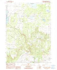 Mahogany Ridge 1990 topographic map thumbnail