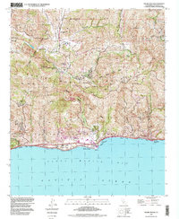 Malibu Beach 1995 topographic map thumbnail