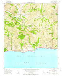 Malibu Beach 1950 topographic map thumbnail