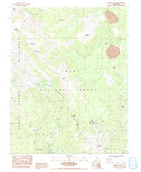 Mammoth Mtn. 1984 topographic map thumbnail