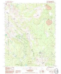 Mammoth Mtn 1992 topographic map thumbnail