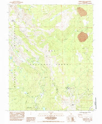 Mammoth Mtn 1984 topographic map thumbnail