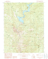 Mammoth Pool Dam 1990 topographic map thumbnail