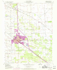 Manteca 1952 topographic map thumbnail