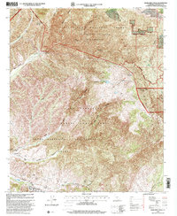 Margarita Peak 1997 topographic map thumbnail