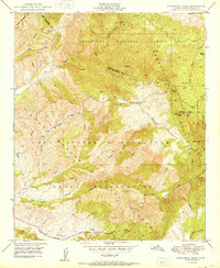 Margarita Peak 1950 topographic map thumbnail
