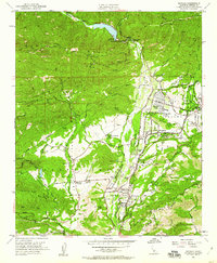 Matilija 1952 topographic map thumbnail