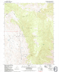 Mazourka Peak 1979 topographic map thumbnail