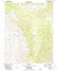 Mazourka Peak 1982 topographic map thumbnail