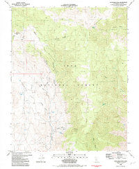 Mazourka Peak 1982 topographic map thumbnail