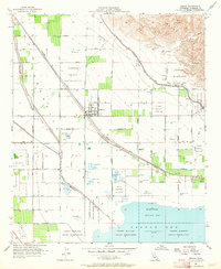 Mecca 1955 topographic map thumbnail