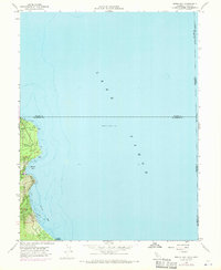 Meeks Bay 1955 topographic map thumbnail