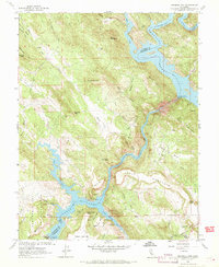 Melones Dam 1962 topographic map thumbnail