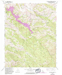 Mendenhall Springs 1956 topographic map thumbnail