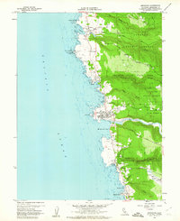 Mendocino 1960 topographic map thumbnail