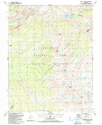 Merced Peak 1990 topographic map thumbnail