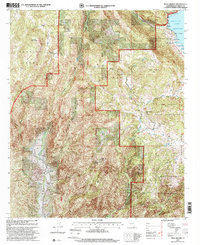 Mesa Grande 1997 topographic map thumbnail